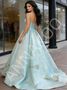 Shop 2026 ANNAKOO Beading Spaghetti Straps Ball Gown Sparkle Prom Dress Under 799