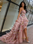 Shop 2026 ANNAKOO High Low Tulle Pink Ruffles A Line Prom Dress Under 799