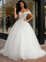 Shop 2026 ANNAKOO Off The Shoulder Ball Gown Tulle Sequin Wedding Dress Under 369
