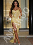 Shop 2026 ANNAKOO Yellow Beading Sweetheart Trumpet Mermaid Lace Prom Dress With Slit Under 189