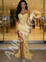 Shop 2026 ANNAKOO Yellow Beading Sweetheart Trumpet Mermaid Lace Prom Dress With Slit Under 189