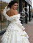 Shop 2026 ANNAKOO Vintage Off The Shoulder Long Sleeve Satin Wedding Dress Under 259