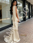Shop 2026 ANNAKOO Champagne Trumpet Mermaid Satin Shawl Beading Prom Dress Under 239