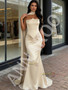 Shop 2026 ANNAKOO Champagne Trumpet Mermaid Satin Shawl Beading Prom Dress Under 239