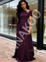 Shop 2026 ANNAKOO Purple Shawl Strapless Satin A Line Prom Dress Under 168