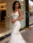 Shop 2026 ANNAKOO Spaghetti Straps Tulle Appliques Trumpet Mermaid Wedding Dress Under 289