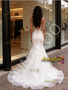 Shop 2026 ANNAKOO Spaghetti Straps Tulle Appliques Trumpet Mermaid Wedding Dress Under 289