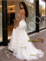 Shop 2026 ANNAKOO Spaghetti Straps Tulle Appliques Trumpet Mermaid Wedding Dress Under 289