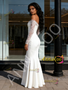 Shop 2026 ANNAKOO White Off The Shoulder Lace Sleeve Trumpet Mermaid Wedding Dress Under 189
