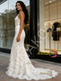 Shop 2026 ANNAKOO Trumpet Mermaid Sheer Lace Appliques V Neck Wedding Dress Under 289