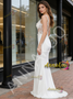 Shop 2026 ANNAKOO V Neck Trumpet Mermaid Lace Appliques Sheer Wedding Dress Under 198