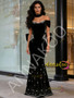 Shop 2026 ANNAKOO Off The Shoulder Black Beading Trumpet Mermaid Bow Prom Dress Under 289