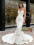 Shop 2026 ANNAKOO Sweetheart Satin Trumpet Mermaid Detachable Train Wedding Dress Under 259
