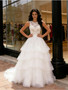 Shop 2026 ANNAKOO Jewel A Line Lace A Line Ruffles Tulle Wedding Dress Under 269
