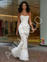 Shop 2026 ANNAKOO Strapless Lace Trumpet Mermaid Sleeveless Wedding Dress Under 199