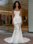 Shop 2026 ANNAKOO Strapless Lace Trumpet Mermaid Sleeveless Wedding Dress Under 199
