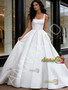Shop 2026 ANNAKOO Straps Square Satin A Line Sleeve Wedding Dress Under 289