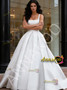 Shop 2026 ANNAKOO Straps Square Satin A Line Sleeve Wedding Dress Under 289