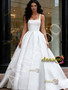 Shop 2026 ANNAKOO Straps Square Satin A Line Sleeve Wedding Dress Under 289
