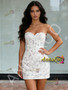 Shop 2026 ANNAKOO Short Mini Sweetheart Lace Sheath Column Wedding Dress Under 189