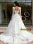 Shop 2026 ANNAKOO A Line Square Long Sleeve Appliques Wedding Dress Under 268