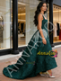 Shop 2026 ANNAKOO Dark Green High Low Flower Straps Beading Square Prom Dress Under 289