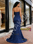 Shop 2026 ANNAKOO Sweetheart Trumpet Mermaid Flower Blue Prom Dress Under 199
