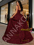 Shop 2026 ANNAKOO Burgundy Ruffles Tulle Square High Low Prom Dress Under 288