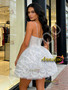 Shop 2026 ANNAKOO Spaghetti Straps V Neck Short Mini Beading Tulle Homecoming Dress Under 189