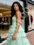 Shop 2026 ANNAKOO Sweetheart Green Flower Tulle Sparkle A Line Prom Dress Under 239
