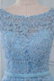 Shop 2026 ANNAKOO Illusion  A Line Tulle Light Blue Lace Prom Dress  Under 169
