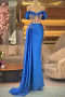 Shop 2026 ANNAKOO Crystal Embellished Royal Blue Off-the-Shoulder Prom Dress Under 249