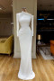 Shop 2026 ANNAKOO  Asymmetric Neckline Long Sleeves White Satin Prom Dress Under 198