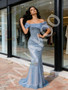 Shop 2026 ANNAKOO Off The Shoulder Tulle Sequin Trumpet Mermaid Prom Dress Under 178