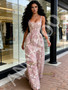 Shop 2026 ANNAKOO A Line Pink Flower Tulle V Neck Sleeveless Prom Dress Under 189