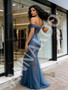 Shop 2026 ANNAKOO Off The Shoulder Beading Tulle Trumpet Mermaid Prom Dress Under 229