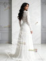 Shop 2026 ANNAKOO White Tulle Lace Scoop Long Sleeve A Line Wedding Dress Under 199