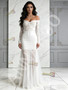 Shop 2026 ANNAKOO Trumpet Mermaid Lace Off The Shoulder Tulle Wedding Dress Under 189