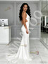 Shop 2026 ANNAKOO Halter Trumpet Mermaid Satin Backless Wedding Dress Under 168