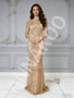 Shop 2026 ANNAKOO Gold Sequin Scoop Trumpet Mermaid Tulle Sparkle Prom Dress Under 249