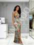 Shop 2026 ANNAKOO V Neck Floral Trumpet Mermaid Sleeveless Prom Dress With Slit Under 236