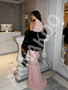 Shop 2026 ANNAKOO Pink Sequin Trumpet Mermaid High Neck Prom Dress Under 159