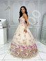 Shop 2026 ANNAKOO Pink Straps Sweetheart Tulle Flower Ball Gown Prom Dress Under 199