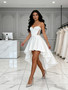 Shop 2026 ANNAKOO Sweetheart High Low Satin A Line Wedding Dress Under 169