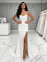 Shop 2026 ANNAKOO Spaghetti Straps Ruched Trumpet Mermaid Wedding Dress Under 189