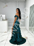 Shop 2026 ANNAKOO Green Detachable Train Trumpet Mermaid Sequin Prom Dress With Slit Under 239