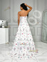 Shop 2026 ANNAKOO Sweetheart A Line Print White Tulle Prom Dress Under 169