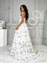 Shop 2026 ANNAKOO Sweetheart A Line Print White Tulle Prom Dress Under 169