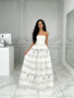 Shop 2026 ANNAKOO Sweetheart Lace A Line White Note Print Tulle Prom Dress Under 169