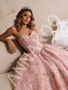 Shop 2026 ANNAKOO Princess Pink Ball Gown Sequins Beading Tulle Prom Dress Under 889